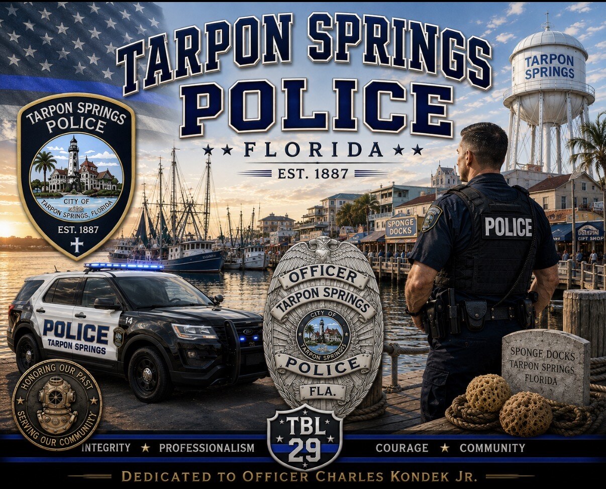 Tarpon Springs Police tribute concept